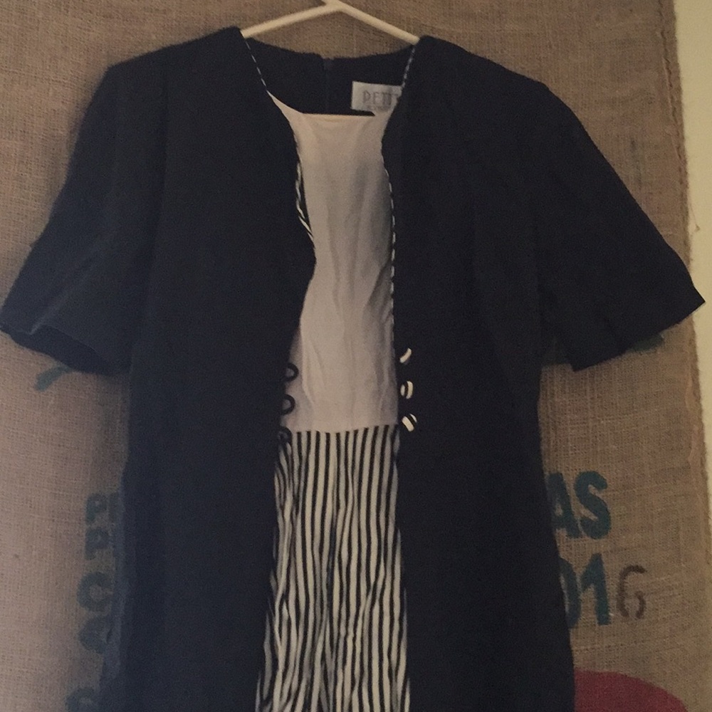 Vintage striped romper